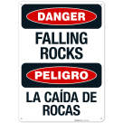 Falling Rocks OSHA Bilingual Sign