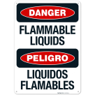 Flammable Liquids OSHA Bilingual Sign