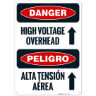 High Voltage Overhead OSHA Bilingual Sign