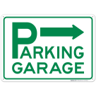 Parking Garage With Right Arrow Sign