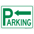 Parking With Left Arrow Sign,(SI-67555)