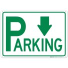 Parking With Down Arrow Sign