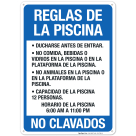 Reglas De La Piscina Sign, Pool Sign