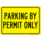 Parking By Permit Only Sign,(SI-67965)