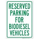 Parking Reserved For Biodiesel Vehicles Sign