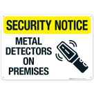 Metal Detectors On Premises Sign