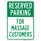For Massage Customers Sign