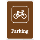 Parking With Cycle Graphic Sign
