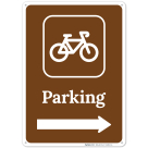 Parking With Cycle And Right Arrow Sign