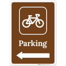 Parking With Cycle And Left Arrow Sign