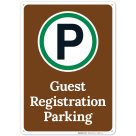 Guest Registration Parking Sign,(SI-68217)