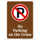 No Parking On The Grass Sign,(SI-68223)