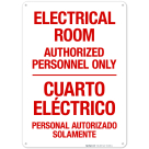 Electrical Room Bilingual Sign