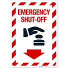 Emergency Shut-Off Sign, (SI-6827)