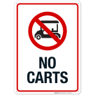 No Carts Sign