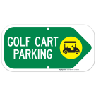 Golf Cart Parking Right Arrow Sign