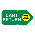 Cart Return Right Arrow Sign