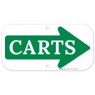 Carts Right Arrow Sign