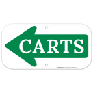 Carts Left Arrow Sign