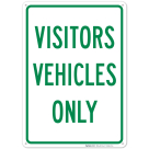 Visitor Vehicles Only Sign