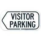 Visitor Parking Left Sign