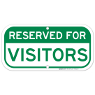 Reserved For Visitors Sign, (SI-68451)