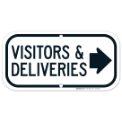 Visitors And Deliveries Sign, (SI-68452)