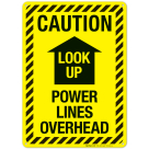 Power Lines Overhead Sign