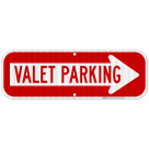 Valet Parking Right Arrow Sign