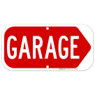 Garage Right Arrow Sign