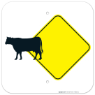 Cow Crossing Symbol Sign