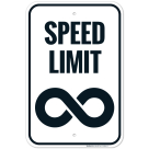 Speed Limit Infinity Sign