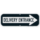 Delivery Entrance Right Arrow Sign