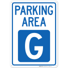 Parking Area G Sign
