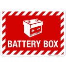 Battery Box Sign, (SI-6872)