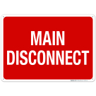 Main Disconnect Sign