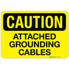 Attached Grounding Cables OSHA Sign
