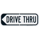 Drive Thru Left Arrow Sign