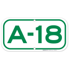 Parking Space A-18 Sign