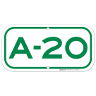 Parking Space A-20 Sign