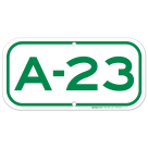 Parking Space A-23 Sign