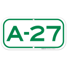 Parking Space A-27 Sign