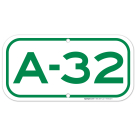 Parking Space A-32 Sign