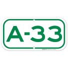 Parking Space A-33 Sign
