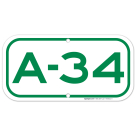 Parking Space A-34 Sign