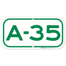 Parking Space A-35 Sign