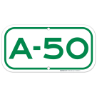 Parking Space A-50 Sign