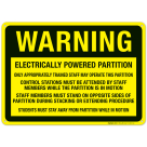 Electrically Powered Partition Sign