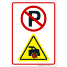 No Parking Unauthorized Vehicles Will Be Booted Symbol Sign