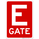 Gate E Sign, (SI-69282)